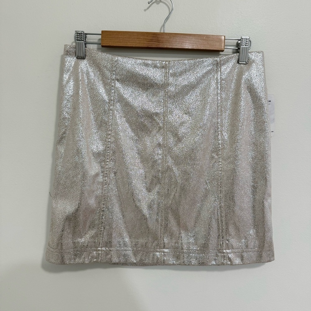 Free People NWT Modern Femme Vegan Mini Skirt - Picture 2 of 8